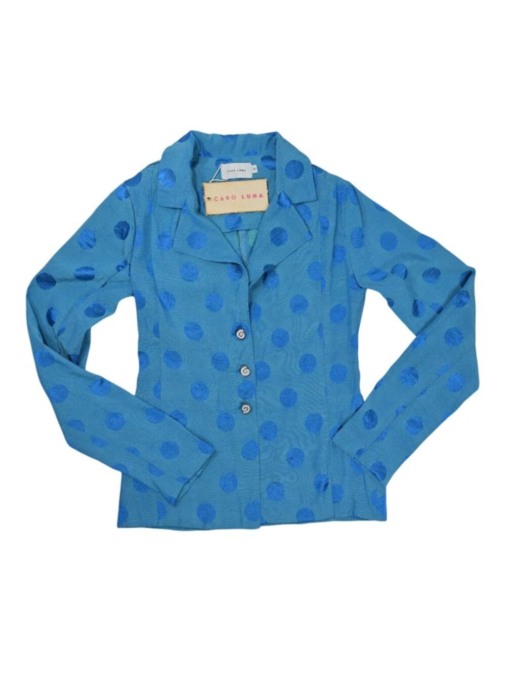 Caro Luna Leti Lightweat Blazer in Blue